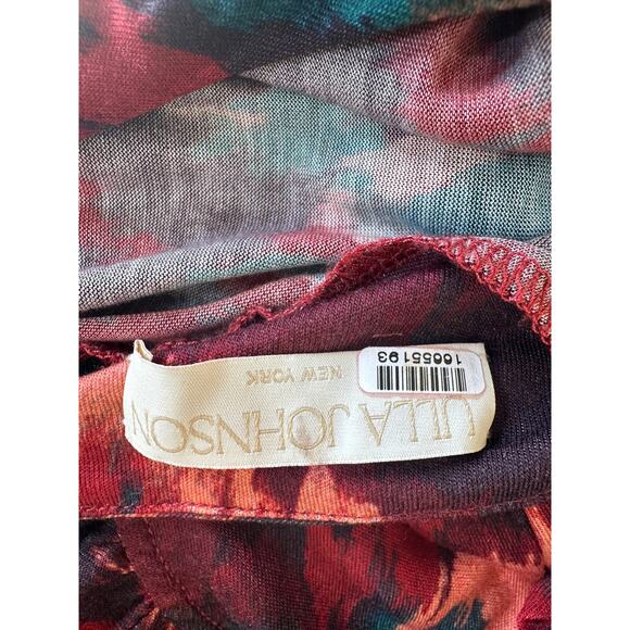 Ulla Johnson Fall Abstract Midi Dress SMALL Bodycon Ruched Career Designer $520 - Picture 12 of 14